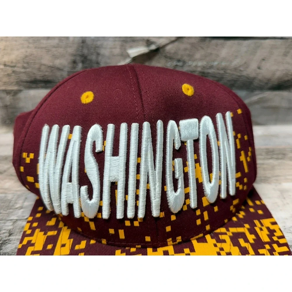 KB Ethos Snapback Washington Commanders Football Hat Red Yellow